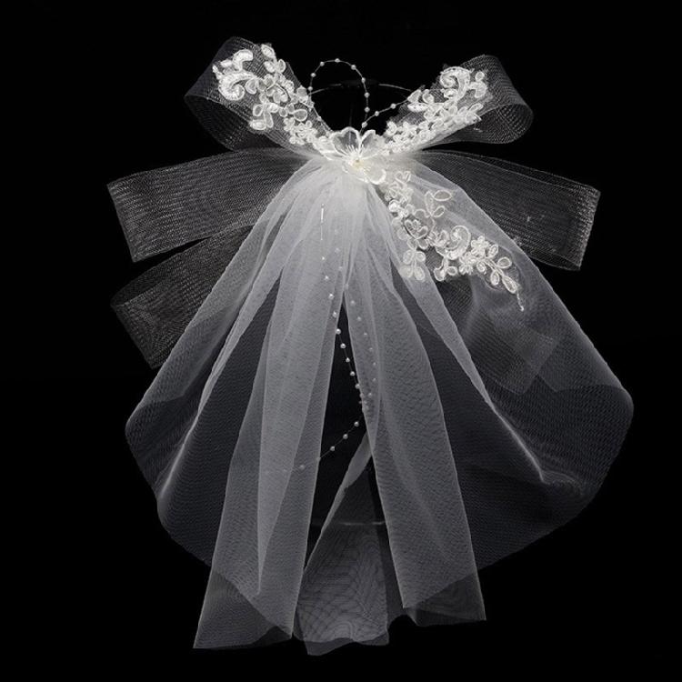 Свадебная Фата Невеста Изящная Заколка Для Волос Платок Фата Девичник Белый