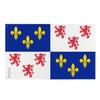 Drapeau - Picardie - 60 X 90 Cm - Polyester - Impression Recto/verso - Œillets En Fer