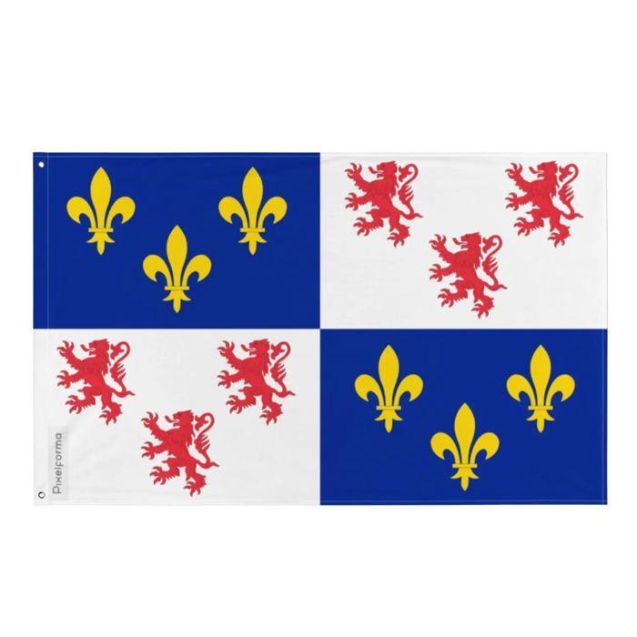 Drapeau - Picardie - 160 X 240 Cm - Polyester - Impression Recto/verso - Œillets En Fer