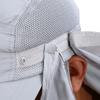 360 Degree Quick Drying UV Protection Cap Neck Ear Flap Cover For Outdoors(grey)
