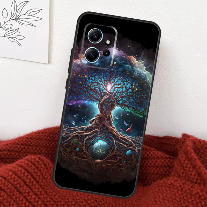 Tree of Life Space Galaxy Stars Case For Xiaomi Redmi Note 14 13 12 11 10 15 Pro Plus Cover For Redmi 15 15C 10C 12C 13C 14C
