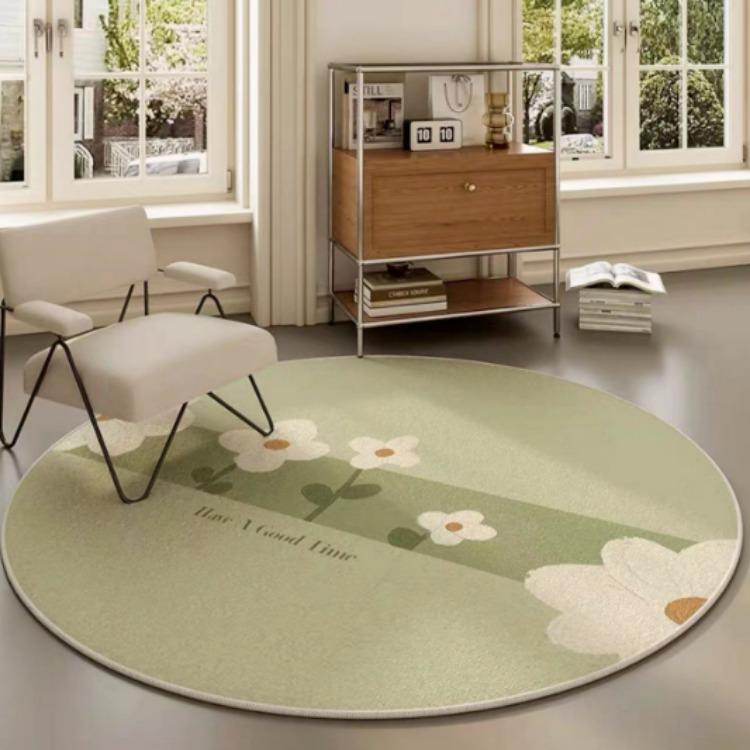 Circular Living Room Flower Shaped Carpet Bedroom Bedside Sofa Coffee Table Computer Chair Anti Slip and Wear-resistant