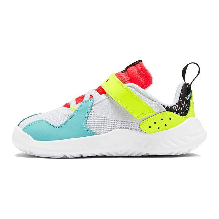 Jordan Delta Vintage Амортизирующие Низкие Кроссовки для Малышей Белые Разноцветный Пэчворк Младенцы и Малыши CT1567-170
