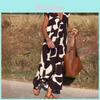 Summer Ladies A Line Dress With Geometric Print And V Neck For Casual Wear