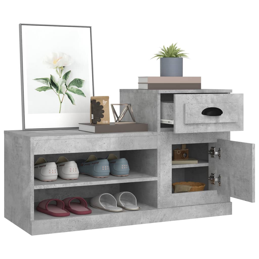 Vidaxl Szafka Na Buty, Szarość Betonu, 100X42X60 Cm