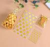 Gold Polka Dot Self-Adhesive Transparent Plastic Bags for Small Biscuits and Candy