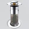 Drain Stopper Universal Bathroom Sink Stopper Stainless Steel Anti-Clog Filter Hair Catcher for Home
