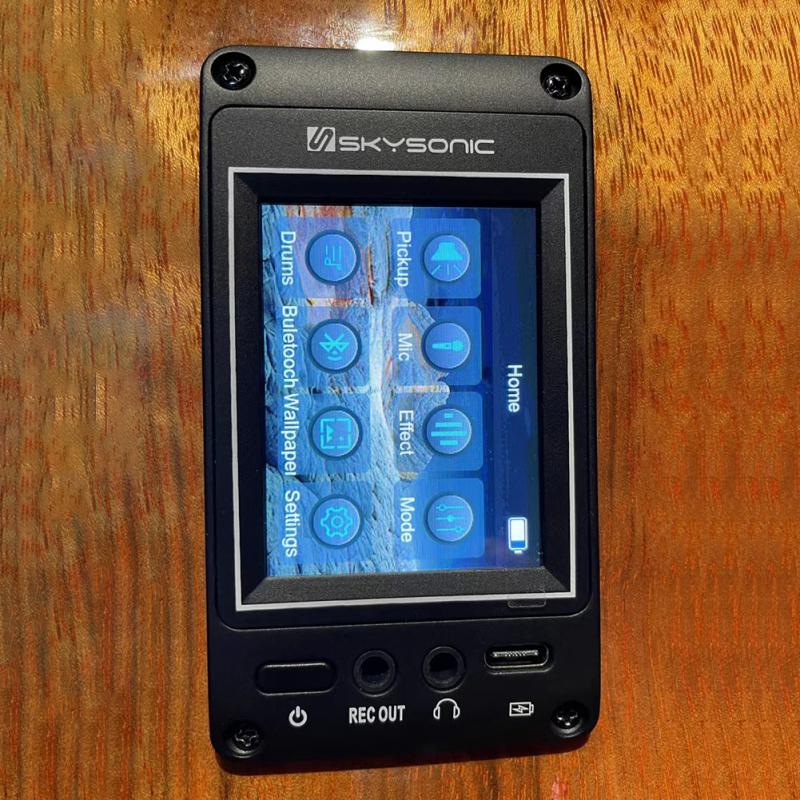 Tf-1 Резонансные звукосниматели с сенсорным экраном Классический гитарный предусилитель Эквалайзер вибрации Эквалайзер вибрации