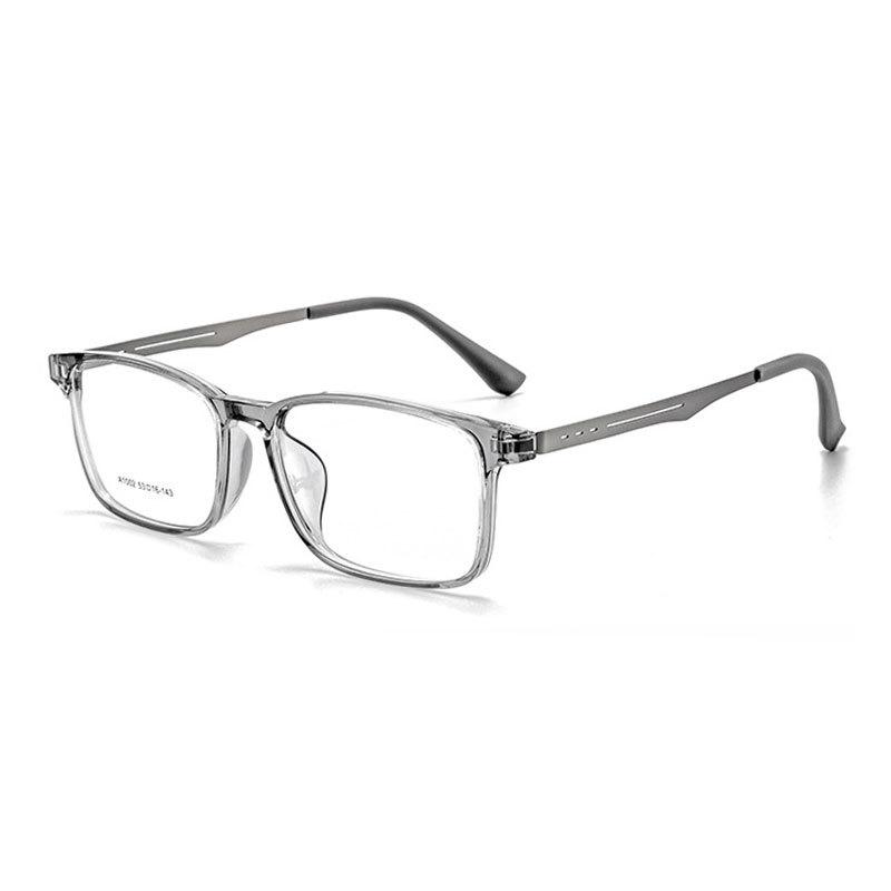 Модные удобные очки Tr90 в ретро-стиле, сверхлегкие титановые очки, квадратные мужские очки для отдыха на природе, деловые очки с большой оправой