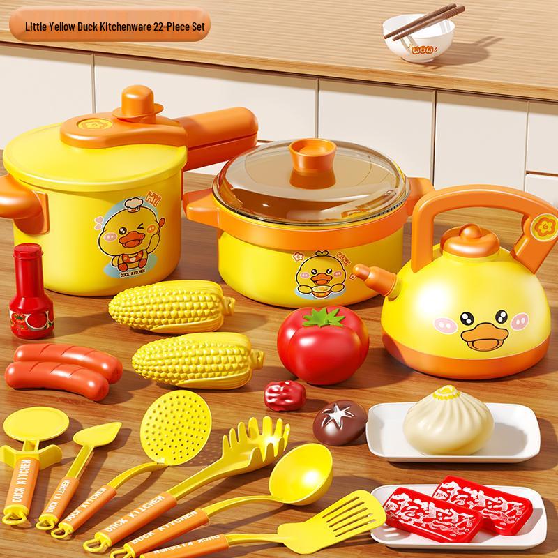 Kids' Pretend Play Kitchen Set: Baby Cooking Toys for Girls Ages 1-3