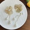 Trendy Flower Long Hanging Earrings Retro Ginkgo Leaf Hollow Earrings Petal Earrings Studs  Hipster