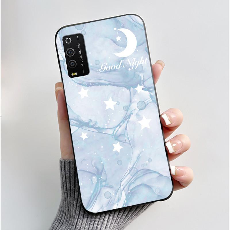 Casing For TCL 205 Case 4187D Aesthetic Fashion Cute Cat Cartoon Black Matte Soft Silicone Back Cover Shockproof TPU Phone Case