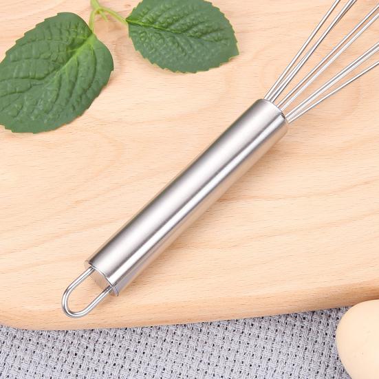 Stainless Steel Wave Bead Whisk Set 10 Inch 12 Inch Rust-proof Comfortable Handle Easy-carry Manual Whisk Kitchen Baking Tools
