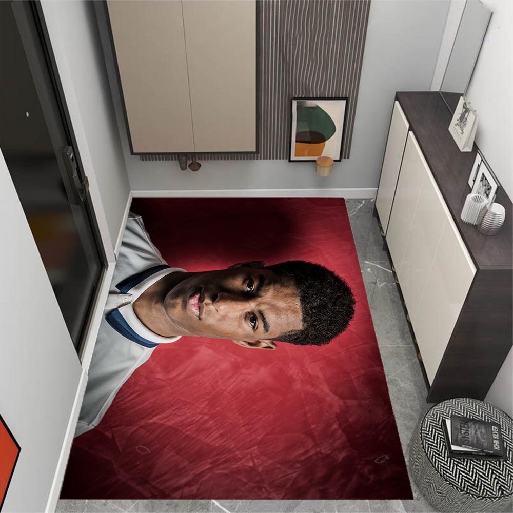 Rashford's Manchester Moment Floor Mat Suitable for Dining Room Kitchen Study room Entryway Anti-slip Rug Office home decor Birthday/Christmas Gift