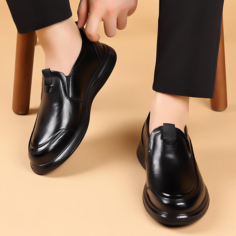 Fashion Leather Shoes For Man Genuine Leather Casual Shoes Fashion Business Oxford Shoes High Quality Designer Work Shoes