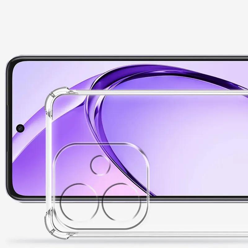 Для OPPO A3 5G 4G A3X A40 A40M A60 5G A 3 Чехол противоударный с подушкой безопасности Чехлы для телефона Прозрачный силиконовый Мягкий чехол Задняя крышка Автомобильный чехол Fundas