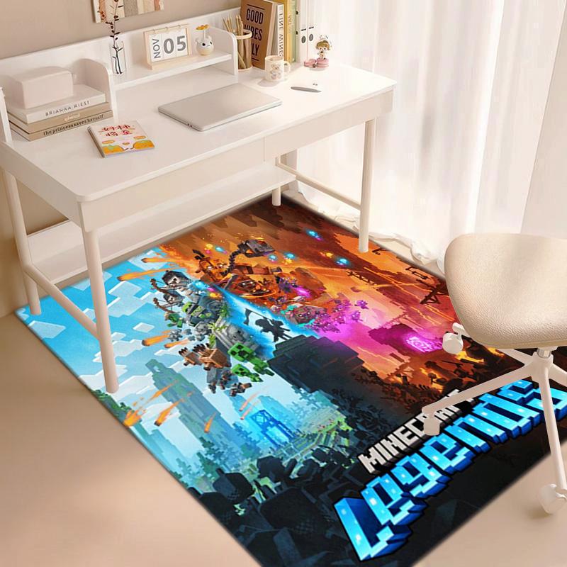 Classic sandbox Xbox game Minecraft carpet carpet home living room decoration table and chairs anti slip door mat outdoor picnic mat carpet A13