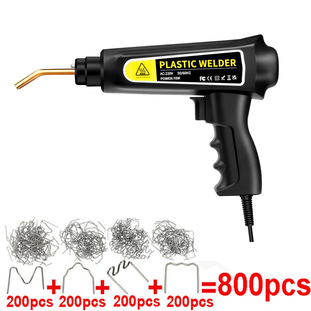Heat Gun Plastic Welding Machine Yellow Bumper Soldering Iron Staples Bumper Repair Car Tools Kit HOT Stapler Plastic Welder