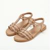 Fashion Roman Sandals Women's 2024 Summer New Retro Hollow Flat Sandals Comfortable Beach Shoes Sandalias De Mujer Designer Sandals