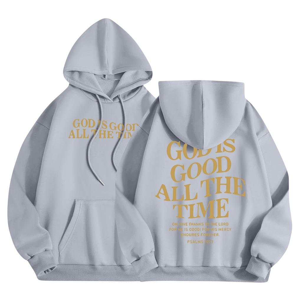 Women Outfit Sweatsuit Letter Printed Long Sleeved  Casual Hooded Sweatshirt