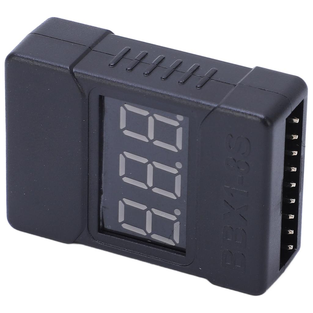 10PCS Lithium Battery Low Voltage Alarm ABS Shell Reverse Connection Protection Battery Voltage Tester