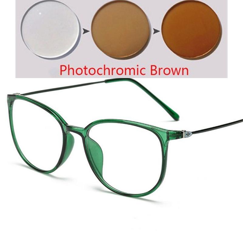 Ультралегкие Очки для Миопии из TR90 Ретро Овальная Рама для Женщин Мужчин Диоптрии от -0.5 до -6 Очки для Близоруких