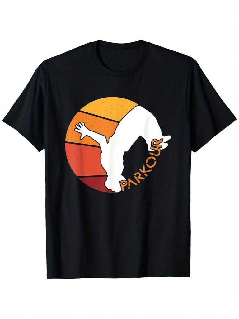 Unisex's Parkour Graphic T-Shirt - Heavyweight Tee