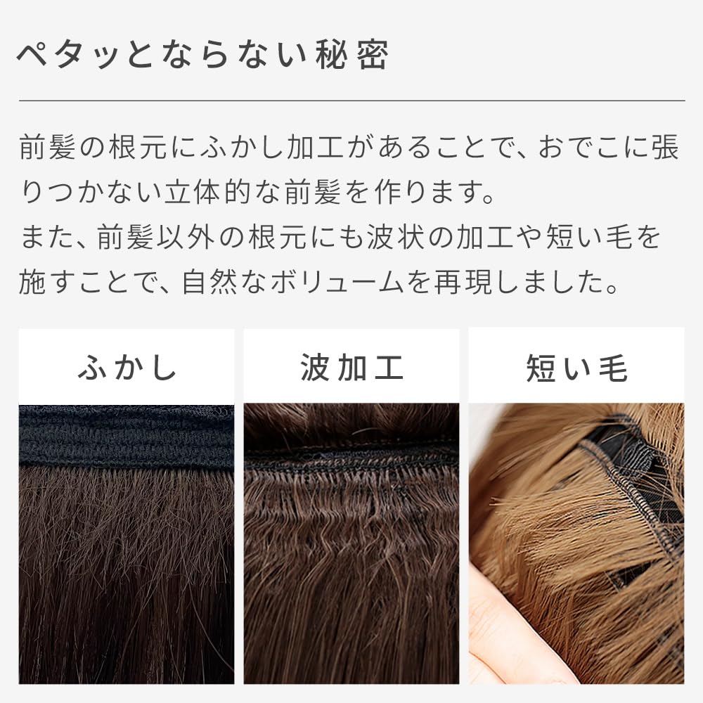 АКВАДОЛЛ (Аквадолл) Боб Миди Кудри Полный Парик, Высокий Тон Пепельный Блонд, Розово-Коричневый, Универсальный Размер, P-AMB. Миндальный коричневый пудинг, wg345P-AMB