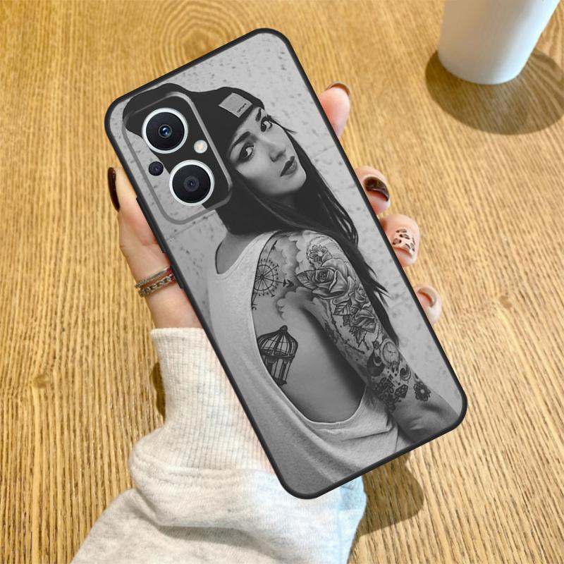 Sexy Sleeve Tattoo Girl Funda For OPPO Reno 14 F 10 11 12 13 Pro 13F 12F 11F 7 8 Lite OPPO Find X6 X5 X8 X9 Pro Case