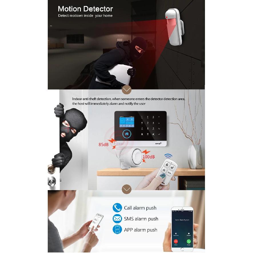 PGST ZigBee Tuya 433MHz Smart Life Home Security Protection PIR Infrared Motion Sensor Detector For House Alarm Security System