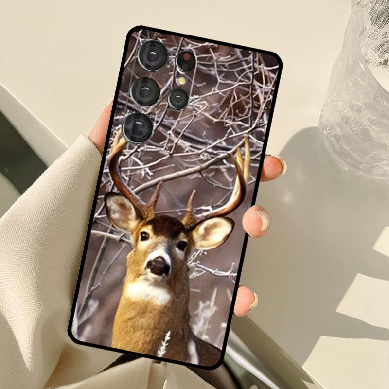 Deer Hunting Camo Case For Samsung Galaxy S25 S24 S23 S22 S21 S20 Ultra S9 S10 Plus S21 FE S25 FE Back Cover