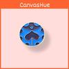 Creative Cartoon Blue Ladybug Brooch Unique Alloy Fashion Accessory For Men Women