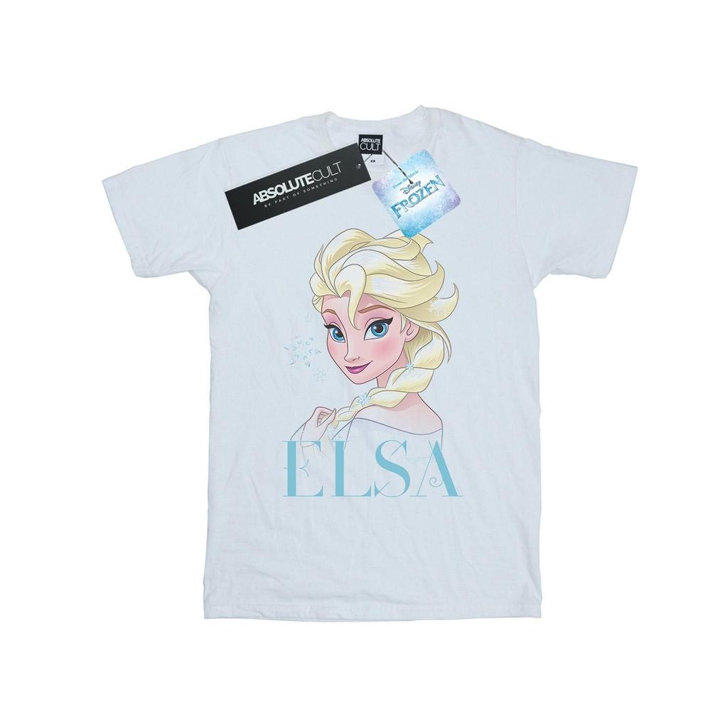 Disney Mens Frozen Elsa Snowflake Portrait T-Shirt