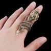 Аксессуары Подарочный Панк Высокое Качество Регулируемый Уникальный Дизайн Китайского Дракона Кольцо Моды Многослойный