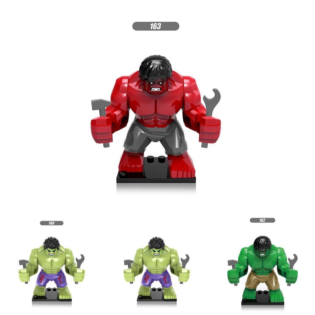 Халк Супергерой Большая Игрушка Экшн Мини Фигурки Строительные Блоки Прочный АБС-пластик Образовательный Подарок для Детей Зеленый Цвет Размер 7 см