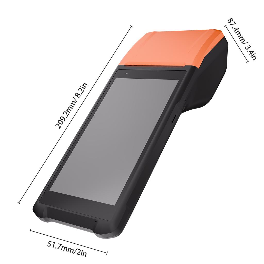 Android 11.0 Barcode Scanner 2D 1D Handheld POS Terminal 5.5 Inch Touchscreen PDA Scanner 2MP Camera for Warehouse