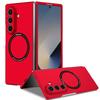 Матовое черное магнитное PC-кейс для Samsung Galaxy Z Fold 8 7 6 5 4, защита беспроводной зарядки, противоударное, жесткая крышка