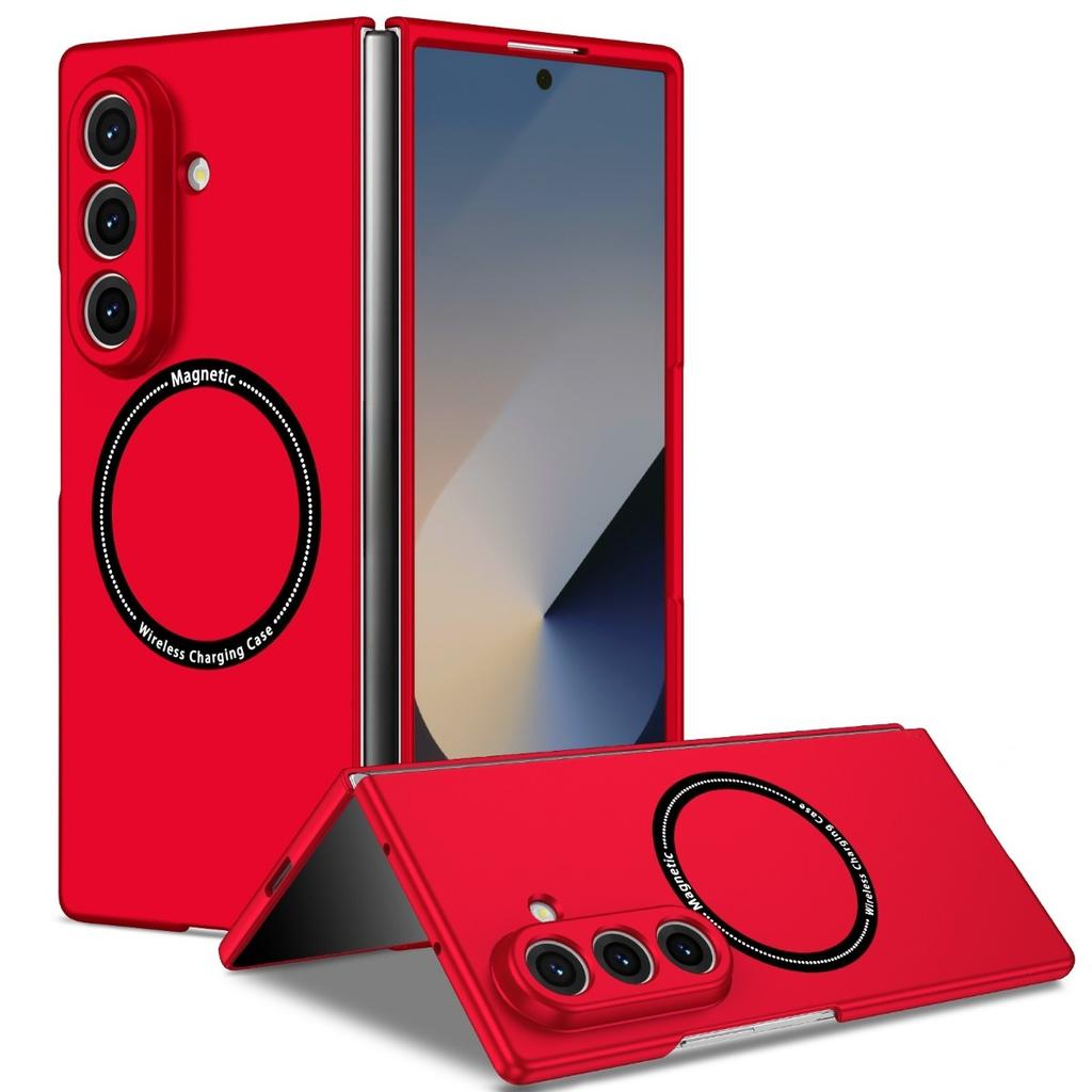 Матовое черное магнитное PC-кейс для Samsung Galaxy Z Fold 8 7 6 5 4, защита беспроводной зарядки, противоударное, жесткая крышка