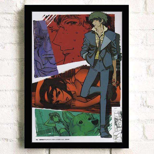 Японский боевик, научная фантастика, аниме, ковбойская комната, картина маслом, постер, ретро-искусство, украшение для дома, стены, картина