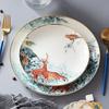 Nordic Ins Wind Ceramic Plates Dishes Bone China Animal Dessert Fruit Snack Plate Home Dinnerware Decoration