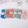 1 Pair Autumn Winter Gloves for Kids Fashion Sweet Cartoon Animal Gloves for Children Furry Thicken Warm Outdoor Glove