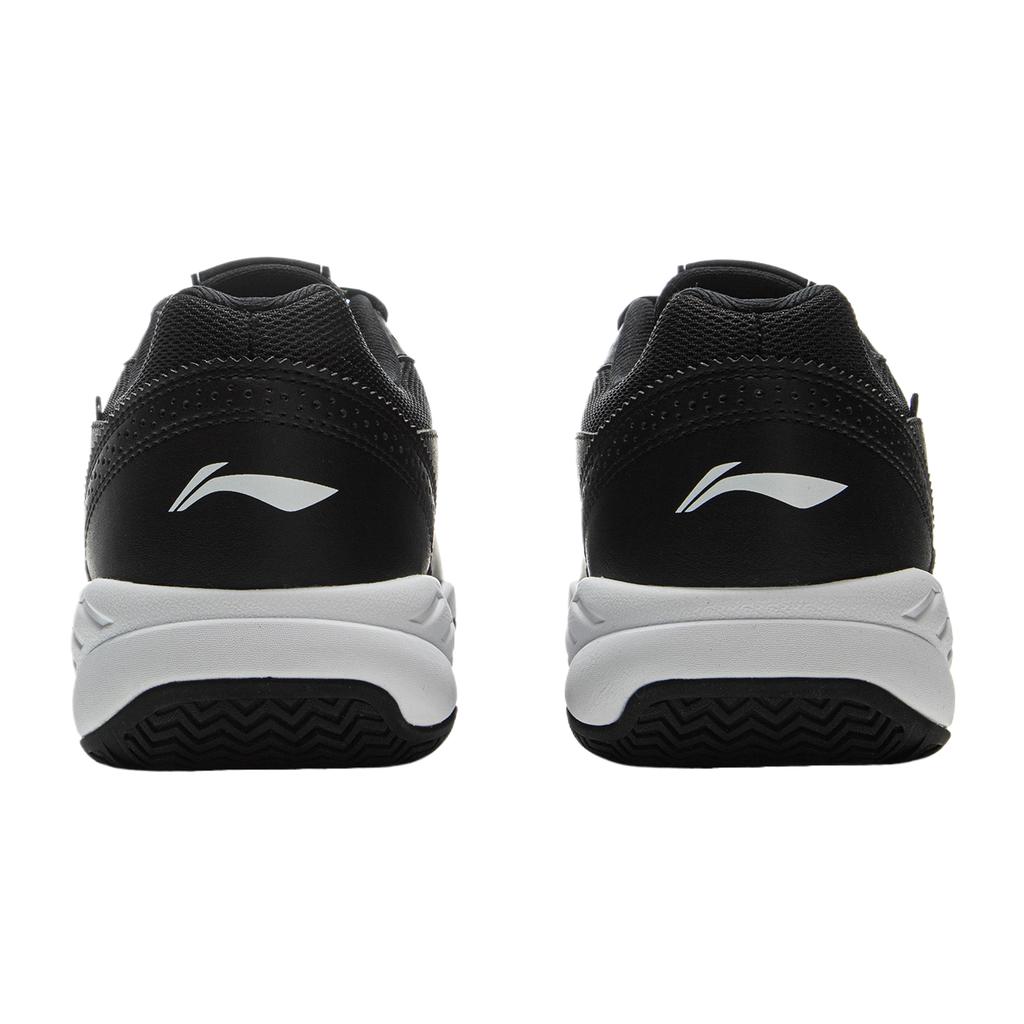 Li Ning King Хард Корт Простые Спортивные Прочные Дышащие Низкие Теннисные Кроссовки Унисекс Черные ATTV001-3