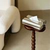 Stainless Steel Tissue Case Mirror Surface Napkin Box Elegant Mirror Napkin Holder  Kitchen Use