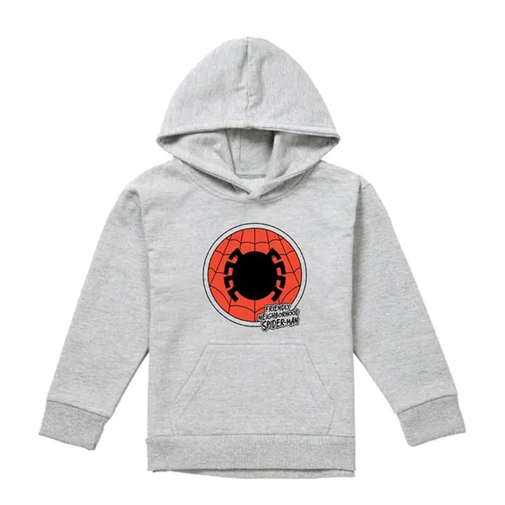 Spider-Man Childrens/Kids Friendly Neighborhood Badge Pull Over Hoodie