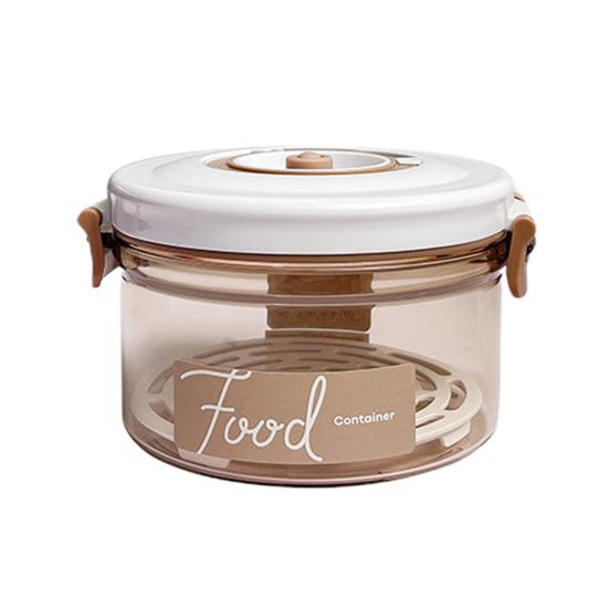 Вакуумный контейнер для хранения пищевых продуктов, банка с электрическим насосом, герметичная крышка, удобный фильтр для воды, кухонный холодильник, дренажный органайзер для еды