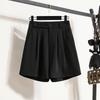 2025 Plus Size Shorts Summer Women Solid Loose High Waist Casual Short Pants Basic New