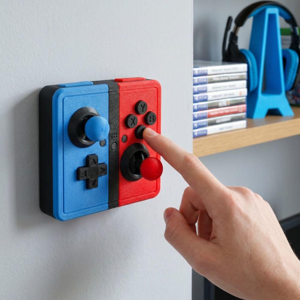 3D Printed Joystick Switch Stickers Retro Arcade Games Switch Frame Cover Home Decoration