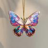 Акриловая красочная бабочка подвесное украшение двухстороннее внутреннее наружное рождественская елка настенное окно