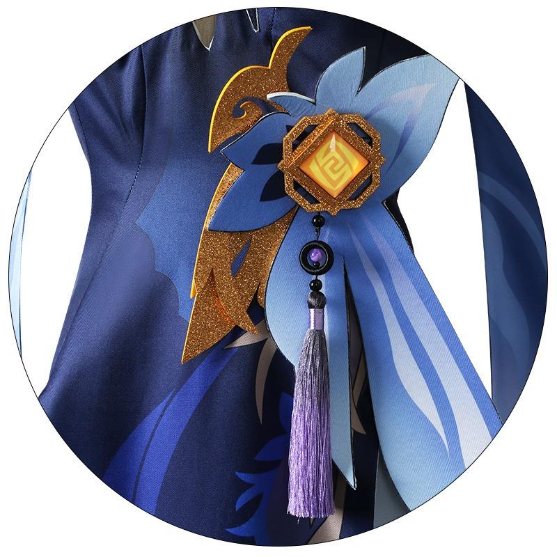 Ningguang Latern Rite Cosplay Costume New Skin Ning Guang New Outfit Include Dress Wig for Cosplay Comic Con