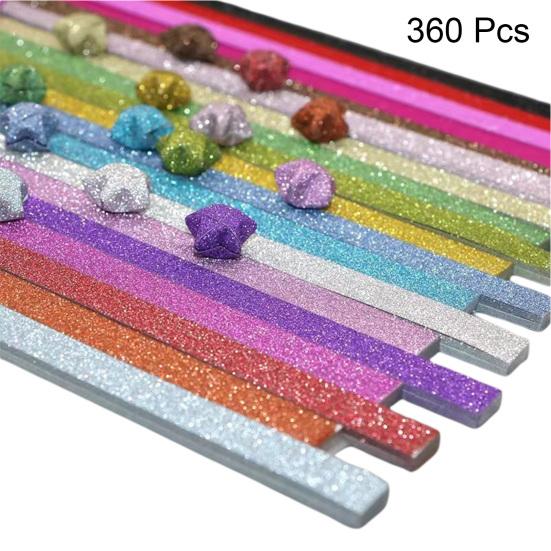 1350/360/520 шт. красочные бумажные полоски со звездами оригами сплошной цвет DIY ремесленные украшения подарок детский сад обучающие материалы